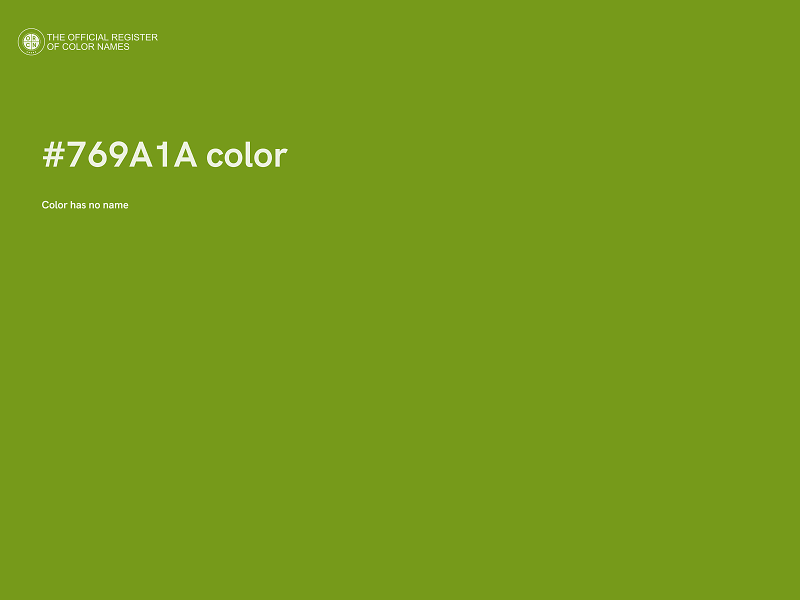 #769A1A color image