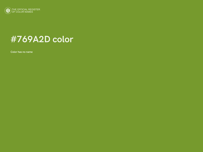 #769A2D color image