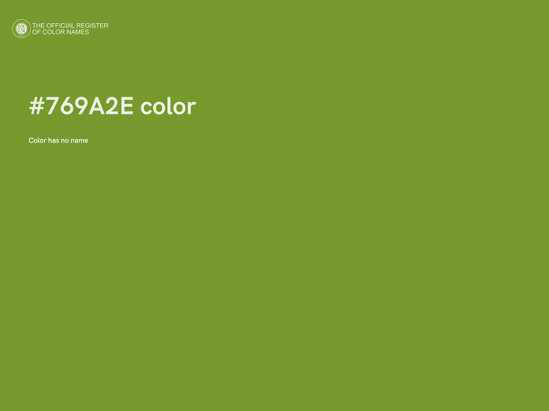 #769A2E color image