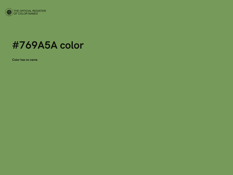 #769A5A color image