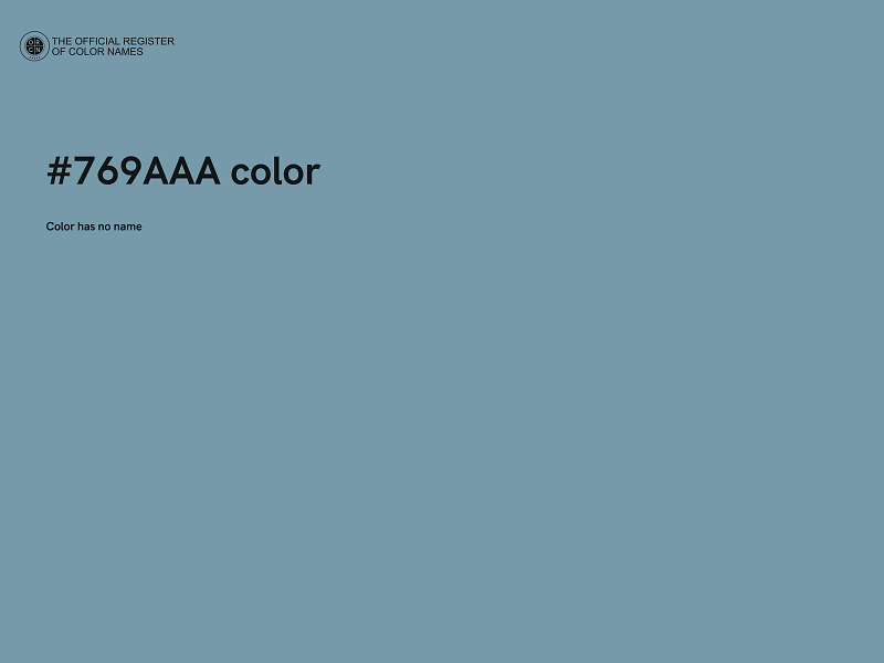 #769AAA color image