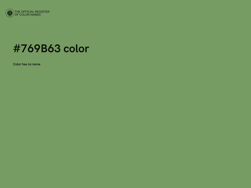 #769B63 color image