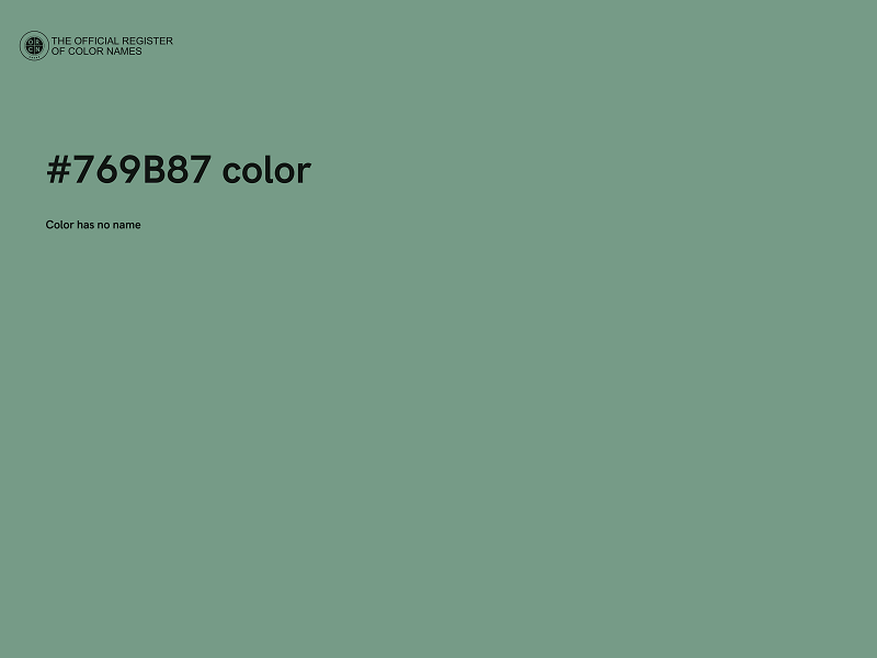 #769B87 color image