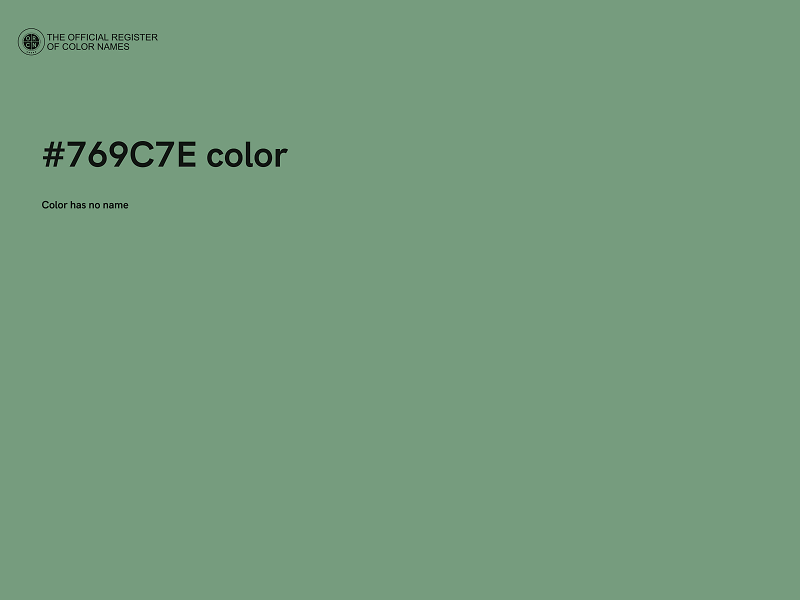 #769C7E color image