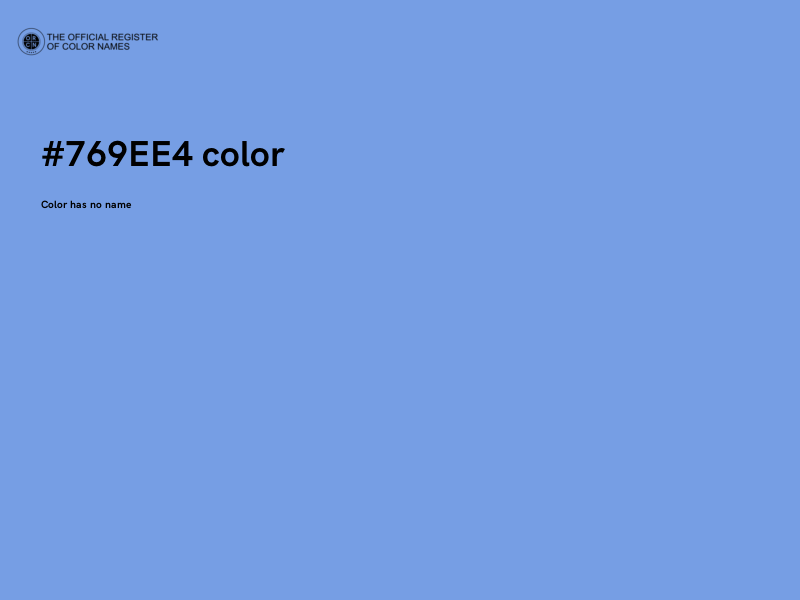 #769EE4 color image