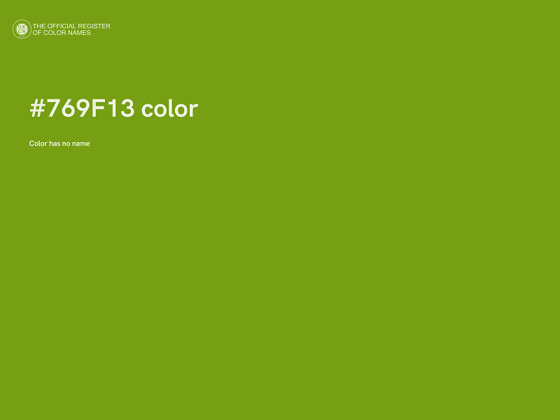 #769F13 color image