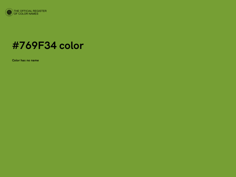 #769F34 color image
