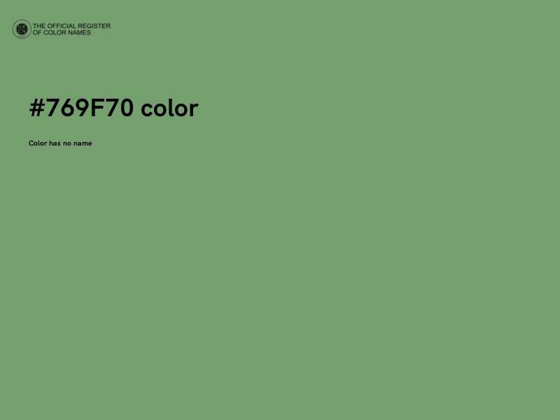 #769F70 color image