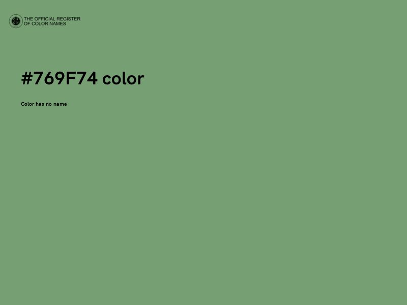 #769F74 color image