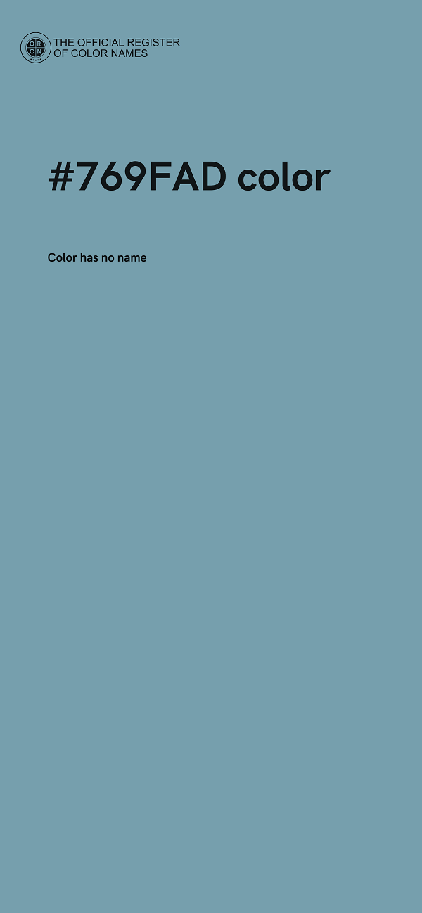 #769FAD color image
