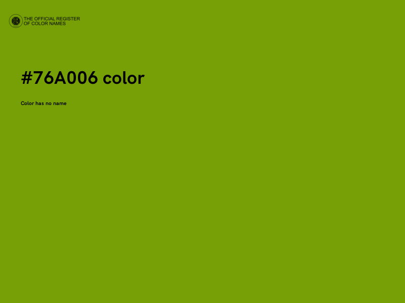 #76A006 color image