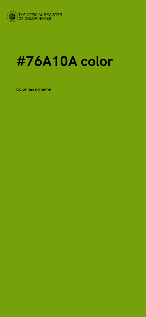 #76A10A color image