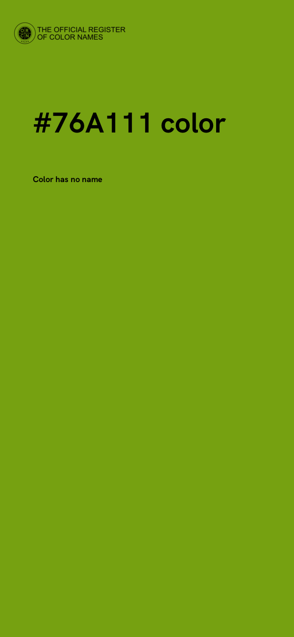 #76A111 color image