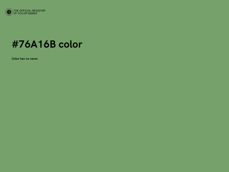 #76A16B color image