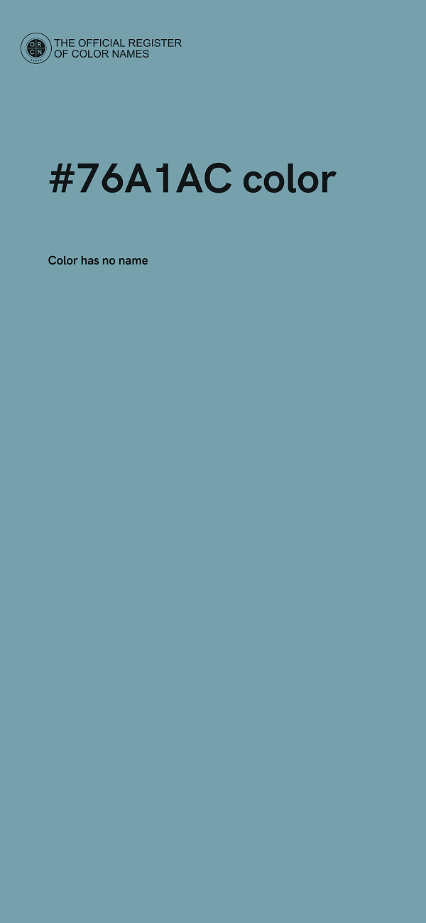 #76A1AC color image
