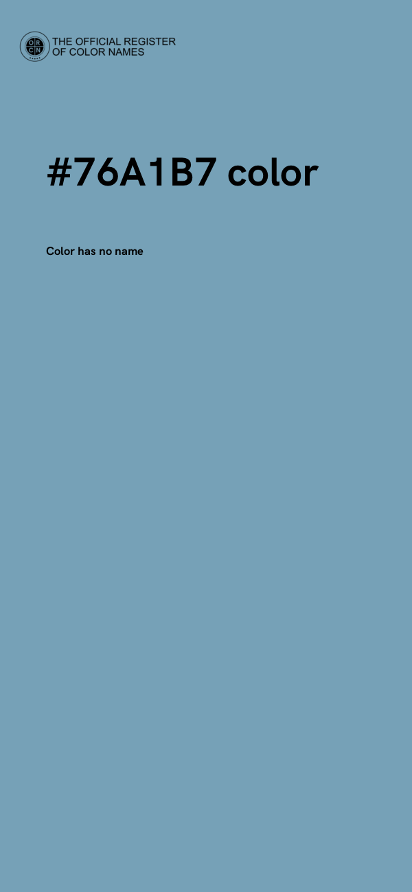 #76A1B7 color image