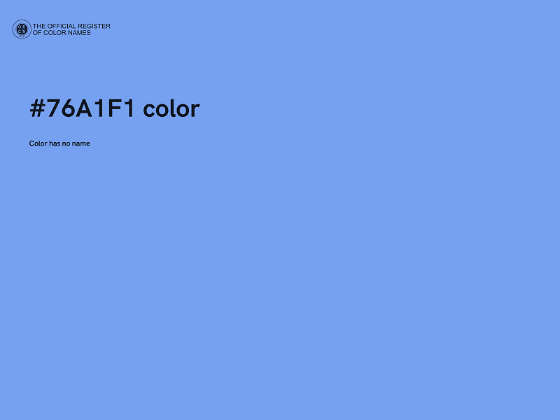 #76A1F1 color image