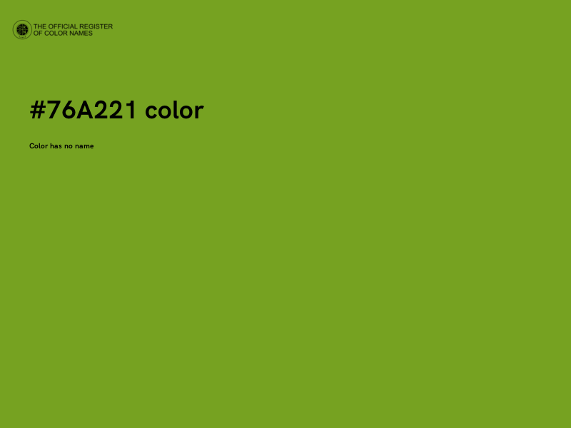 #76A221 color image
