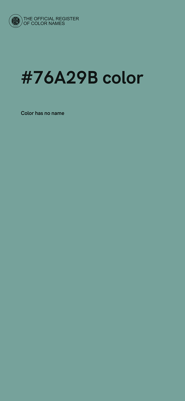 #76A29B color image