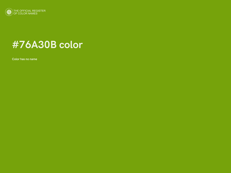 #76A30B color image