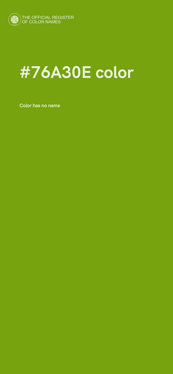 #76A30E color image