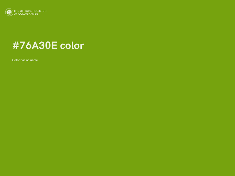#76A30E color image