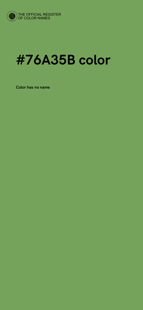 #76A35B color image