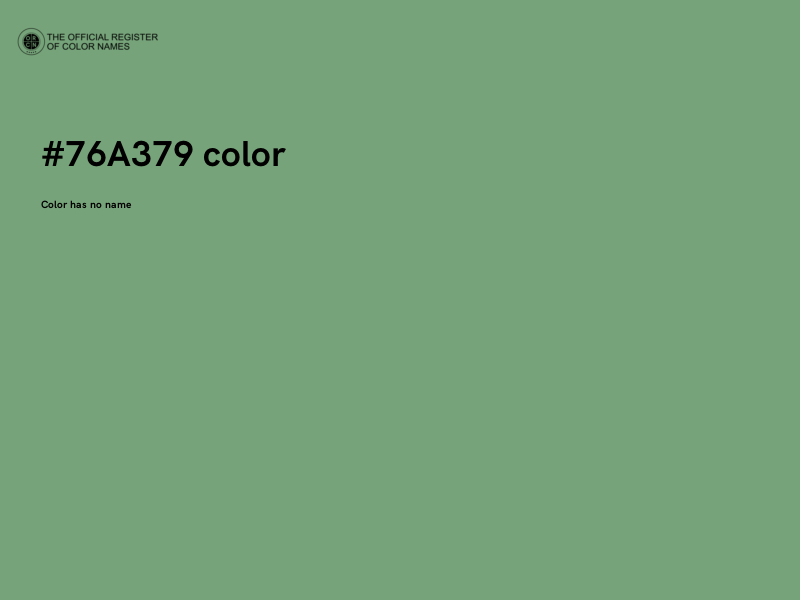 #76A379 color image
