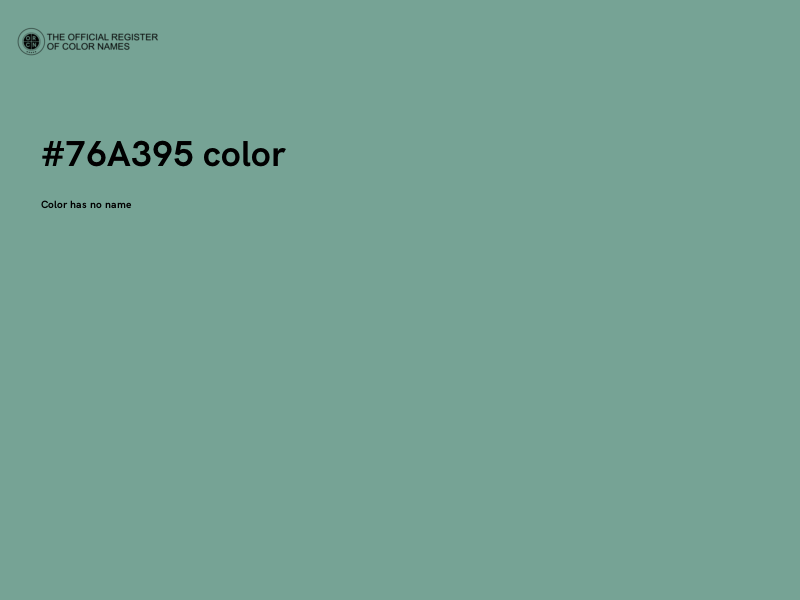 #76A395 color image