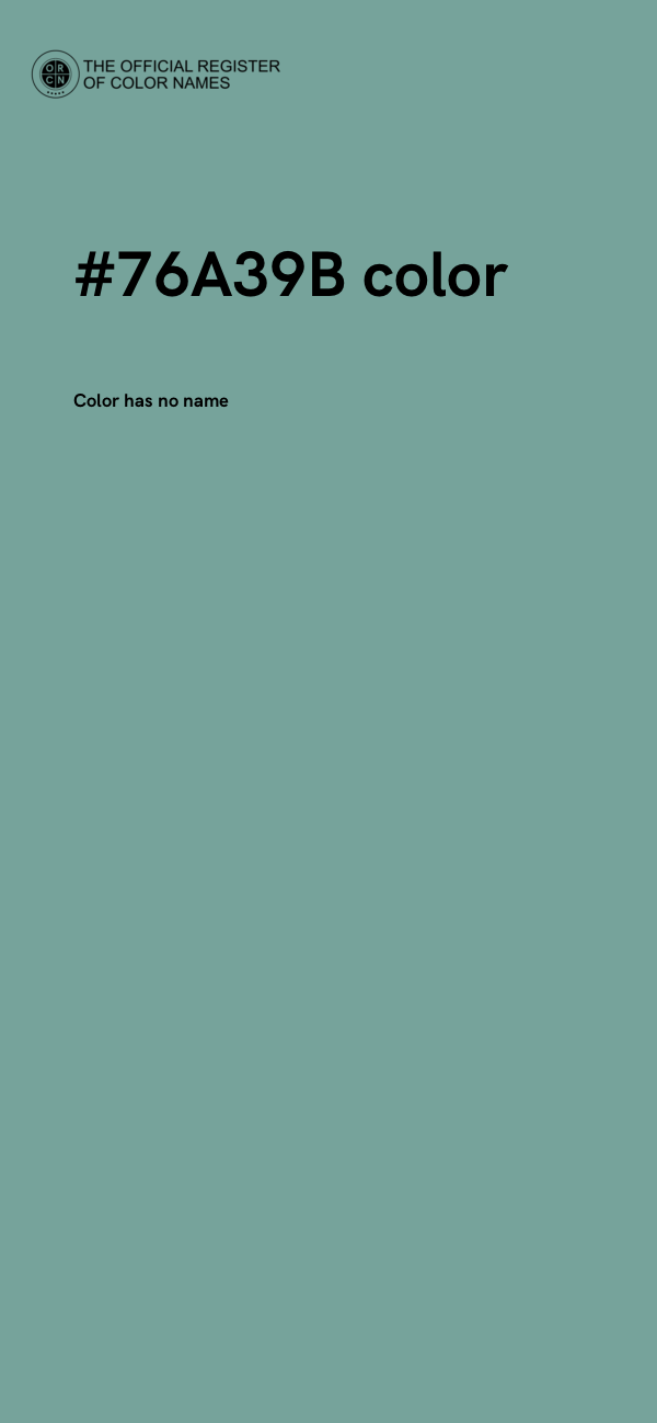 #76A39B color image