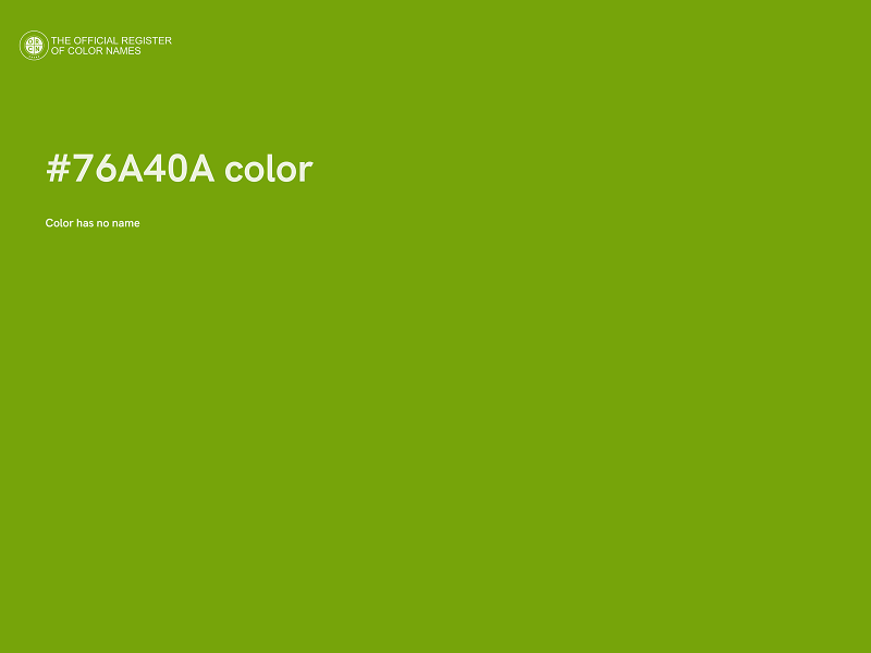 #76A40A color image