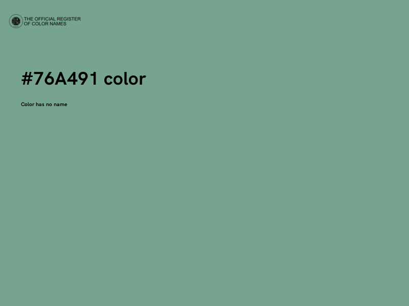 #76A491 color image