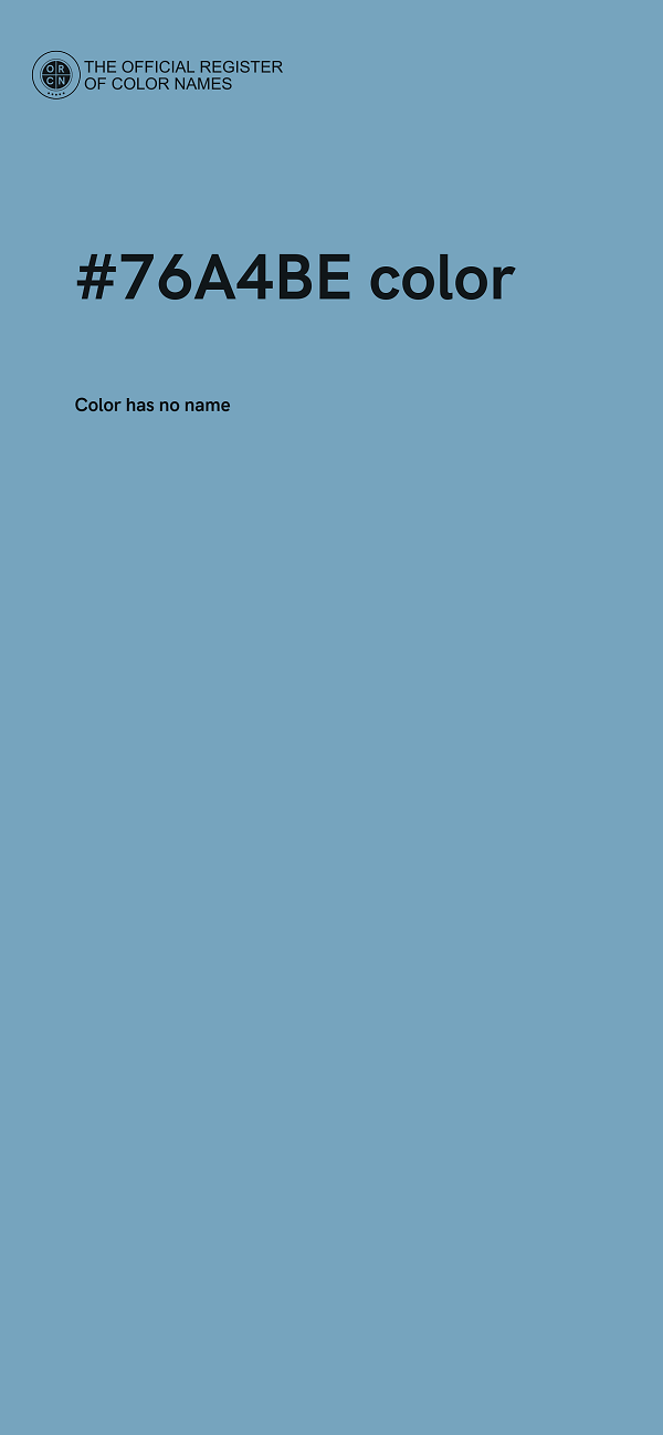 #76A4BE color image