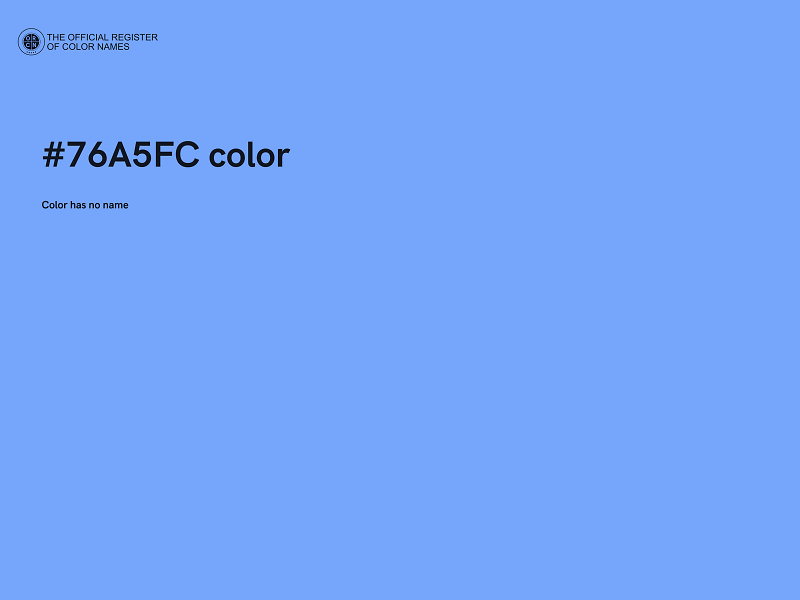 #76A5FC color image