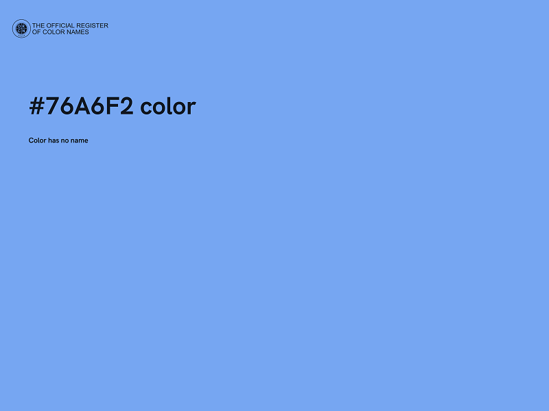 #76A6F2 color image