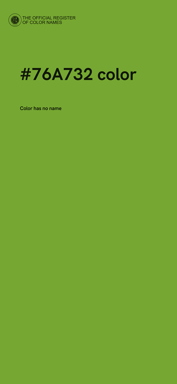 #76A732 color image