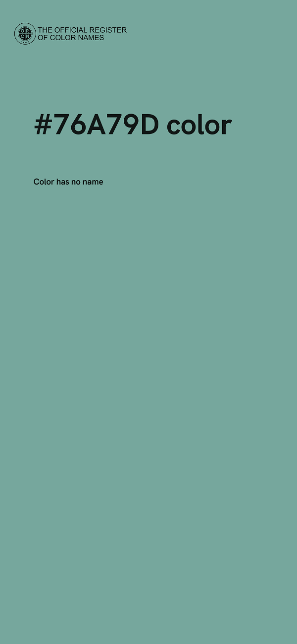 #76A79D color image