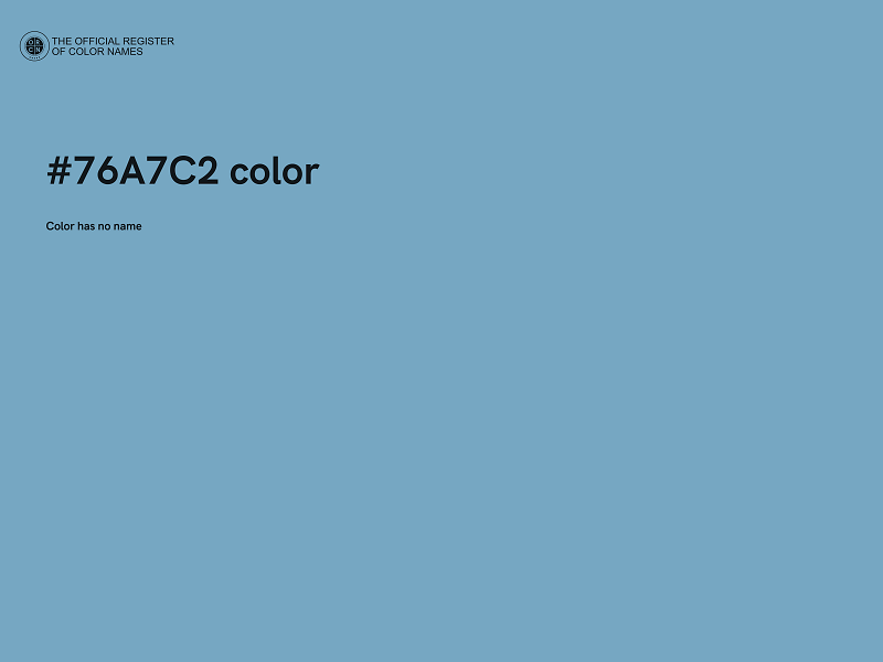 #76A7C2 color image