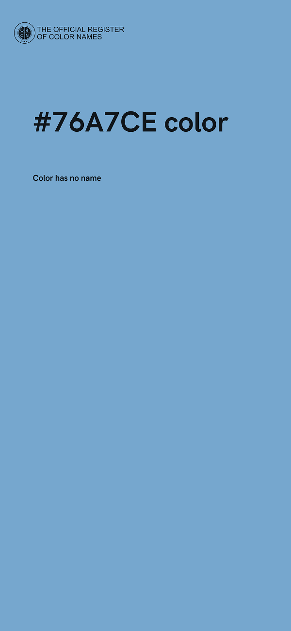 #76A7CE color image