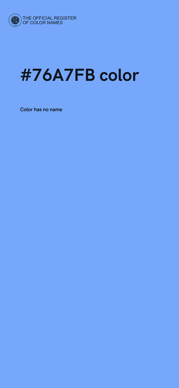 #76A7FB color image