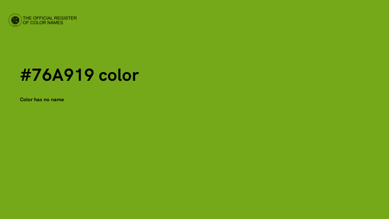 #76A919 color image