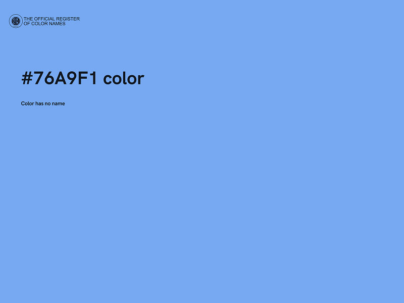 #76A9F1 color image