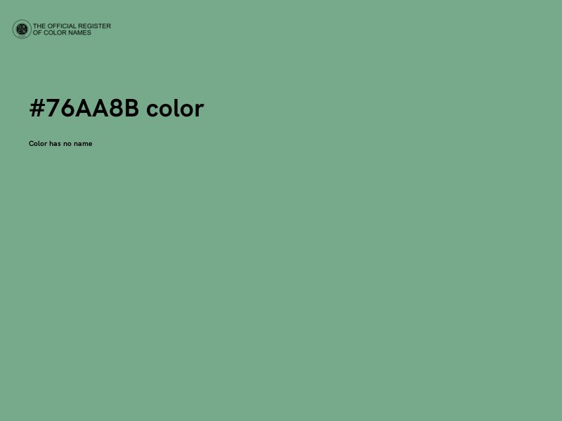 #76AA8B color image