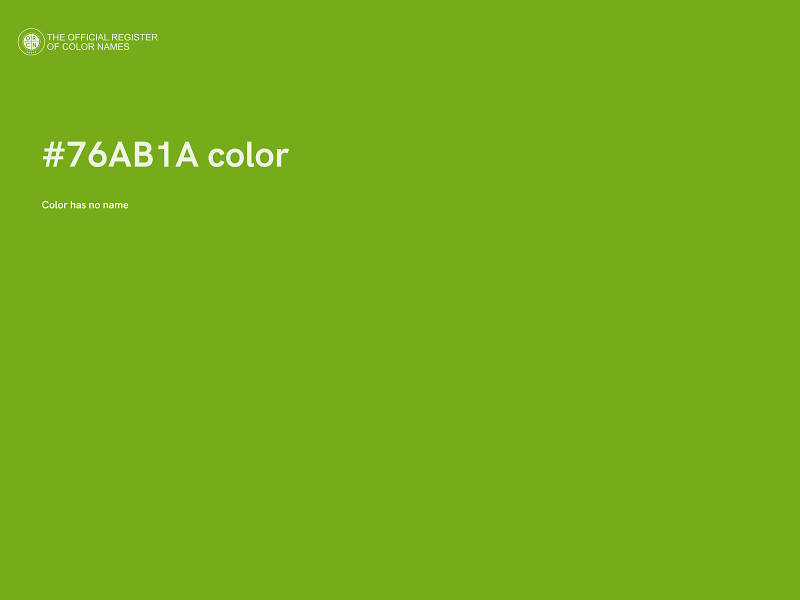 #76AB1A color image