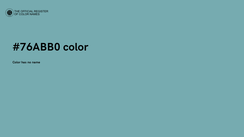 #76ABB0 color image