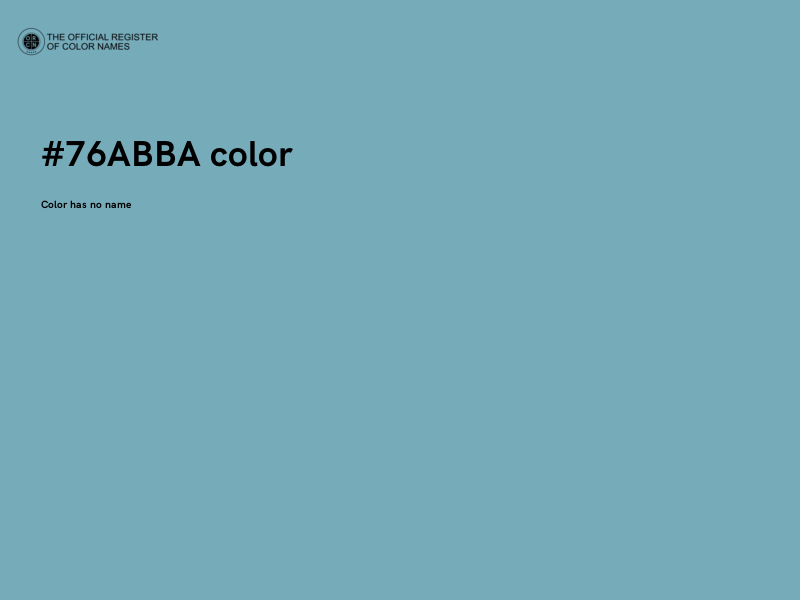 #76ABBA color image