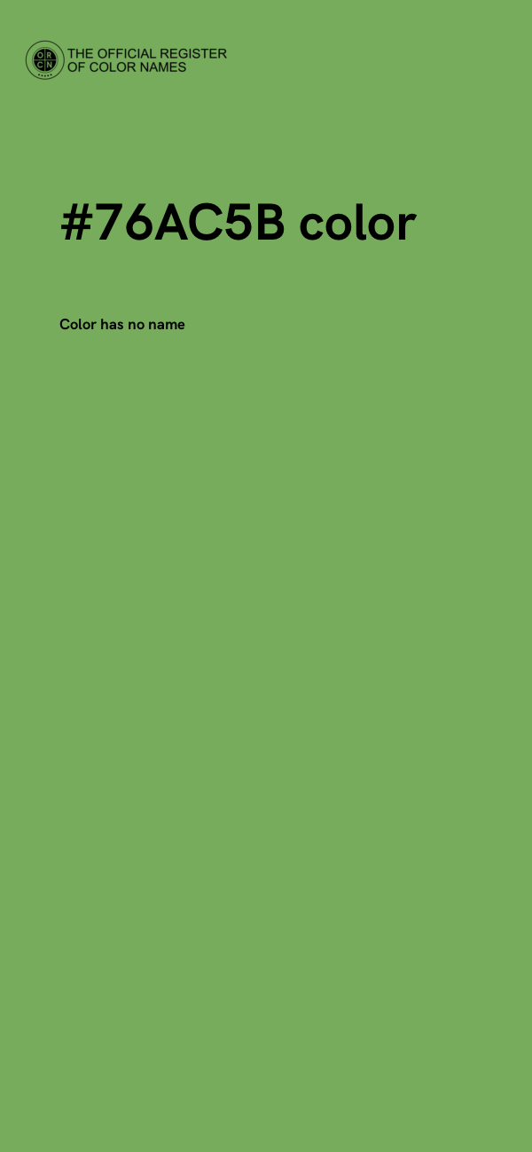 #76AC5B color image