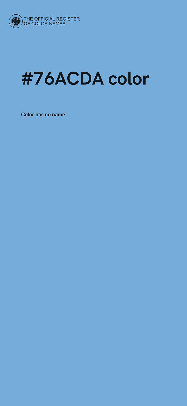 #76ACDA color image