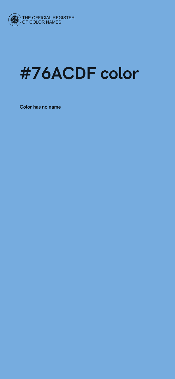 #76ACDF color image