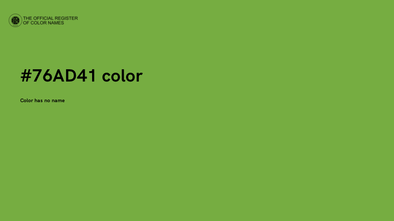 #76AD41 color image